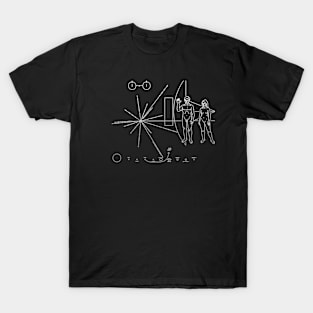 Pioneer 10 metal plaque T-Shirt